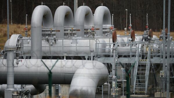 Главный терминал трубопровода Gazela в чешском поселении Брандов рядом с немецкой границей. Газопровод используется для транспортировки российского газа в Европейский Союз - Sputnik Ўзбекистон