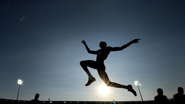  Соревнования по прыжкам в длину, архивное фото - Sputnik Ўзбекистон