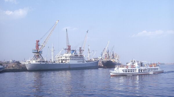 Херсонский морской и крупнейший на Днепре речной порт - Sputnik Узбекистан