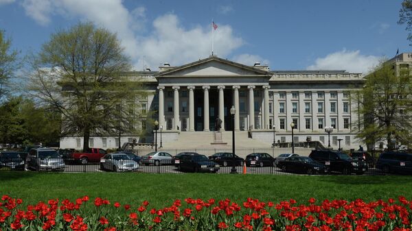 Здание министерства финансов США в Вашингтоне (округ Колумбия). - Sputnik Узбекистан