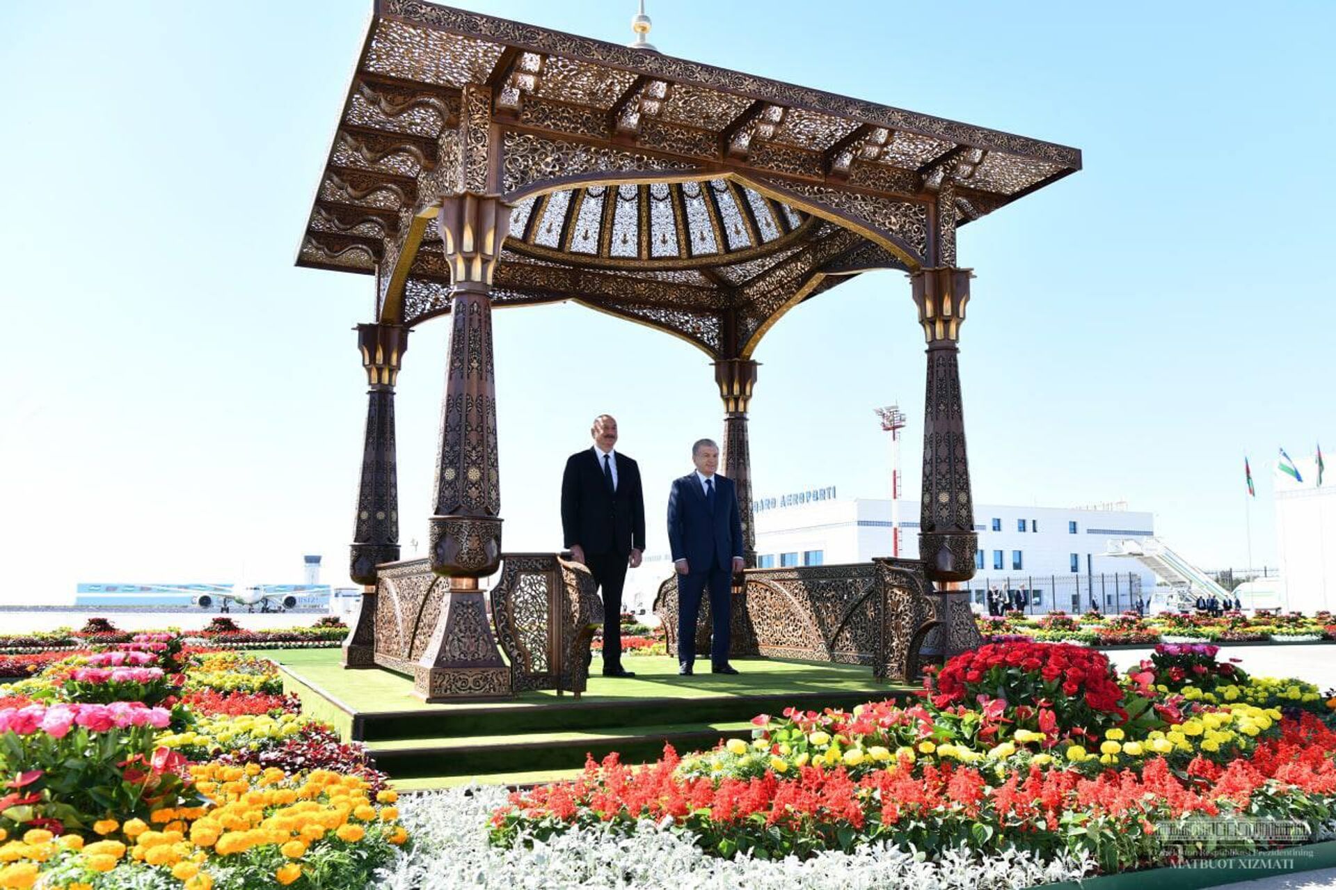Президент Азербайджана Алиев прибыл в Хорезмскую область - Sputnik Ўзбекистон, 1920, 22.06.2022