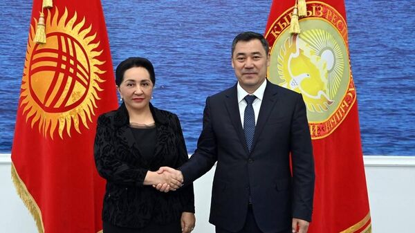Президент Кыргызстана Садыр Жапаров встретился с председателем Сената Олий Мажлиса Танзилой Нарбаевой - Sputnik Узбекистан