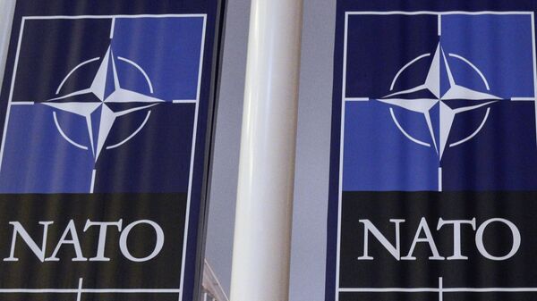 Logotip NATO. Arxivnoe foto - Sputnik O‘zbekiston