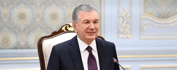 Президент Республики Узбекистан Шавкат Мирзиёев 12 июля принял председателя Коллегии Евразийской экономической комиссии Михаила Мясниковича Президент Республики Узбекистан Шавкат Мирзиёев 12 июля принял председателя Коллегии Евразийской экономической комиссии Михаила Мясниковича - Sputnik Узбекистан