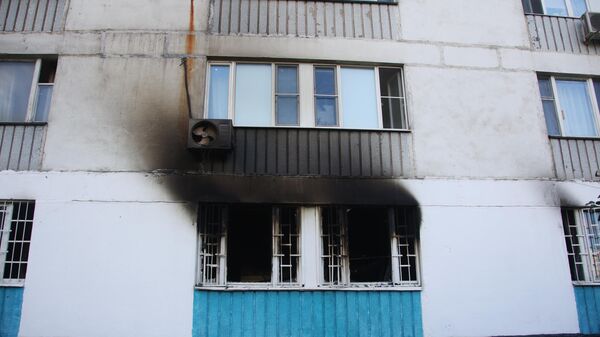 Последствия пожара в хостеле на юго-востоке Москвы   - Sputnik Ўзбекистон