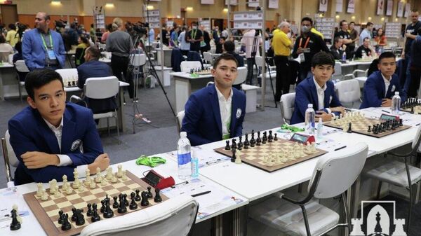 Мужская сборная Узбекистана в шестом туре 44-й шахматной Олимпиады - Sputnik Ўзбекистон