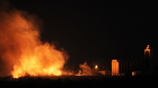 В Донецке после обстрела ВСУ горит пивзавод - Sputnik Узбекистан
