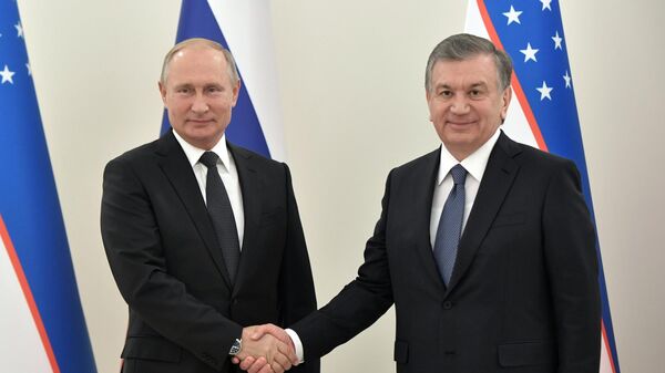 Президент РФ Владимир Путин и президент Узбекистана Шавкат Мирзиеев, архивное фото - Sputnik Узбекистан