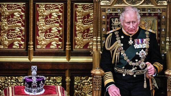 Britanskiy prins Charlz vo vremya gosudarstvennogo otkritiya parlamenta v Londone  - Sputnik O‘zbekiston