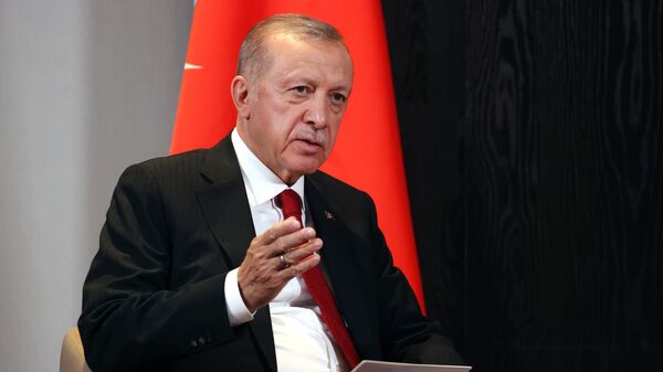 Президент Турции Реджеп Тайип Эрдоган, архивное фото - Sputnik Ўзбекистон