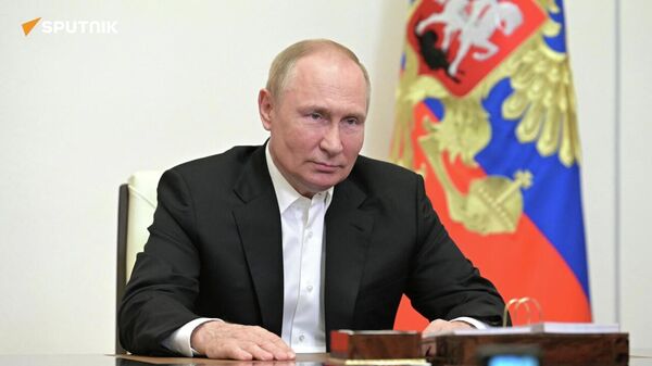 Церемония подписания договоров о вступлении в состав РФ новых территорий - Sputnik Узбекистан