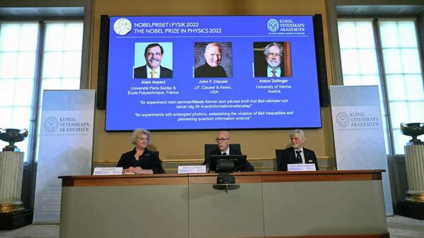 Obyavlenie laureatov Nobelevskoy premii po fizike — 2022 - Sputnik O‘zbekiston