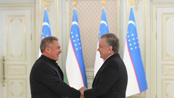 Встреча Президента Татарстана с Президентом Узбекистана Шавкатом Мирзиёевым - Sputnik Узбекистан