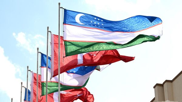 Флаги Узбекистана и Турции - Sputnik Узбекистан