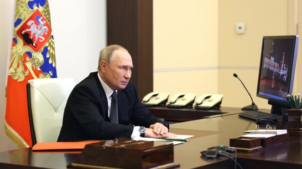 Президент РФ В. Путин провел заседание Совбеза РФ - Sputnik Узбекистан