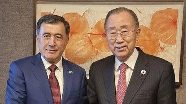 Владимир Норов встретился с председателем Ассамблеи Глобального института зеленого роста Пан Ги Муном - Sputnik Узбекистан