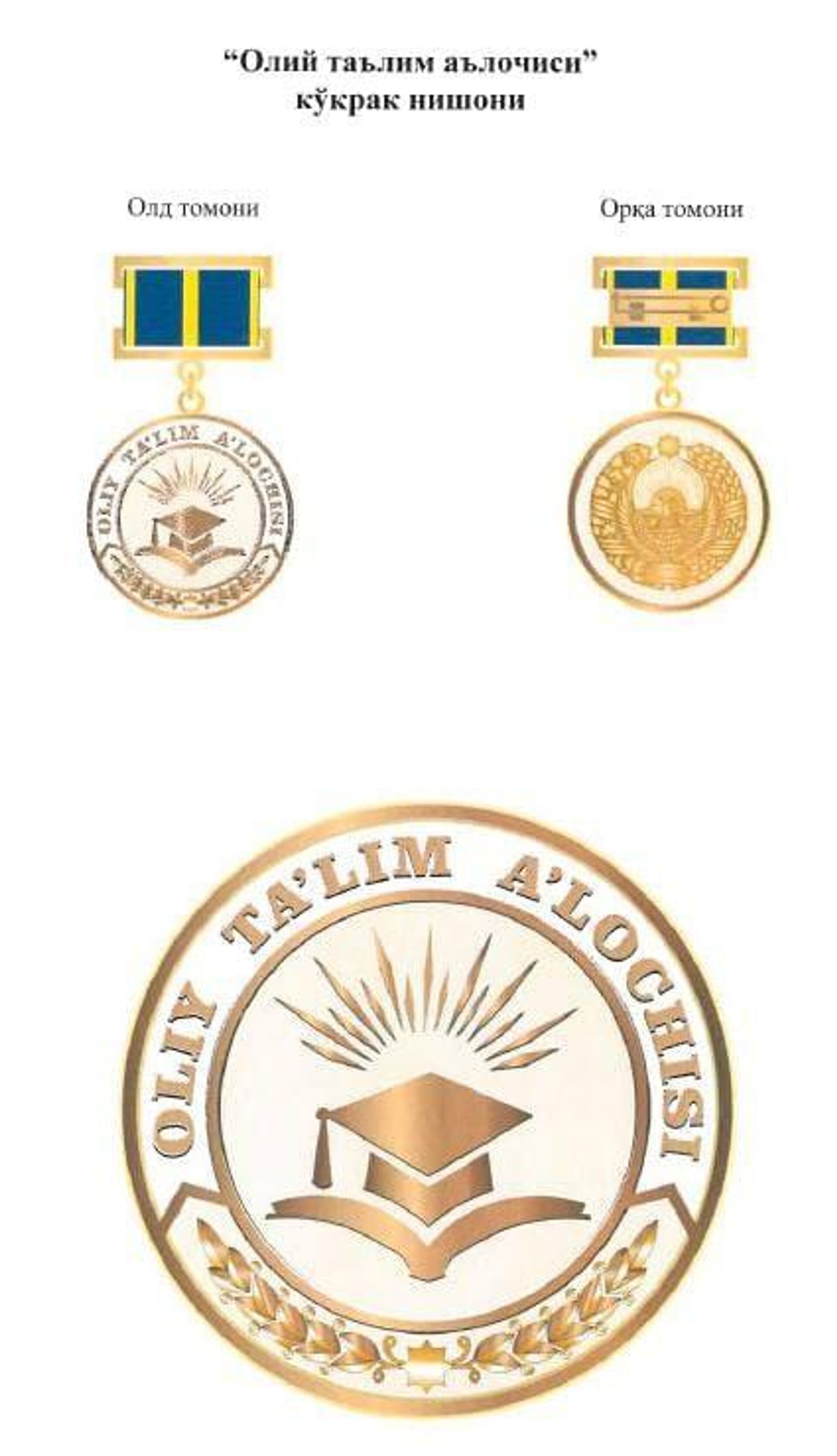 В Узбекистане учредили нагрудный знак Отличник высшего образования - Sputnik Узбекистан, 1920, 26.10.2022