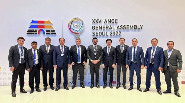 Представители национальных олимпийских комитетов на Генеральной ассамблее Ассоциации национальных олимпийских комитетов в Сеуле - Sputnik Узбекистан