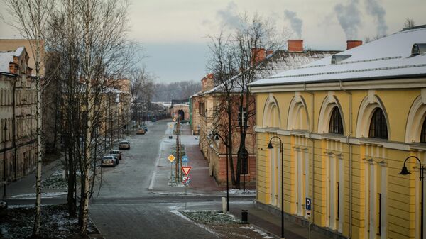 Улица в городе Даугавпилсе, Латвия. Архивное фото - Sputnik Ўзбекистон