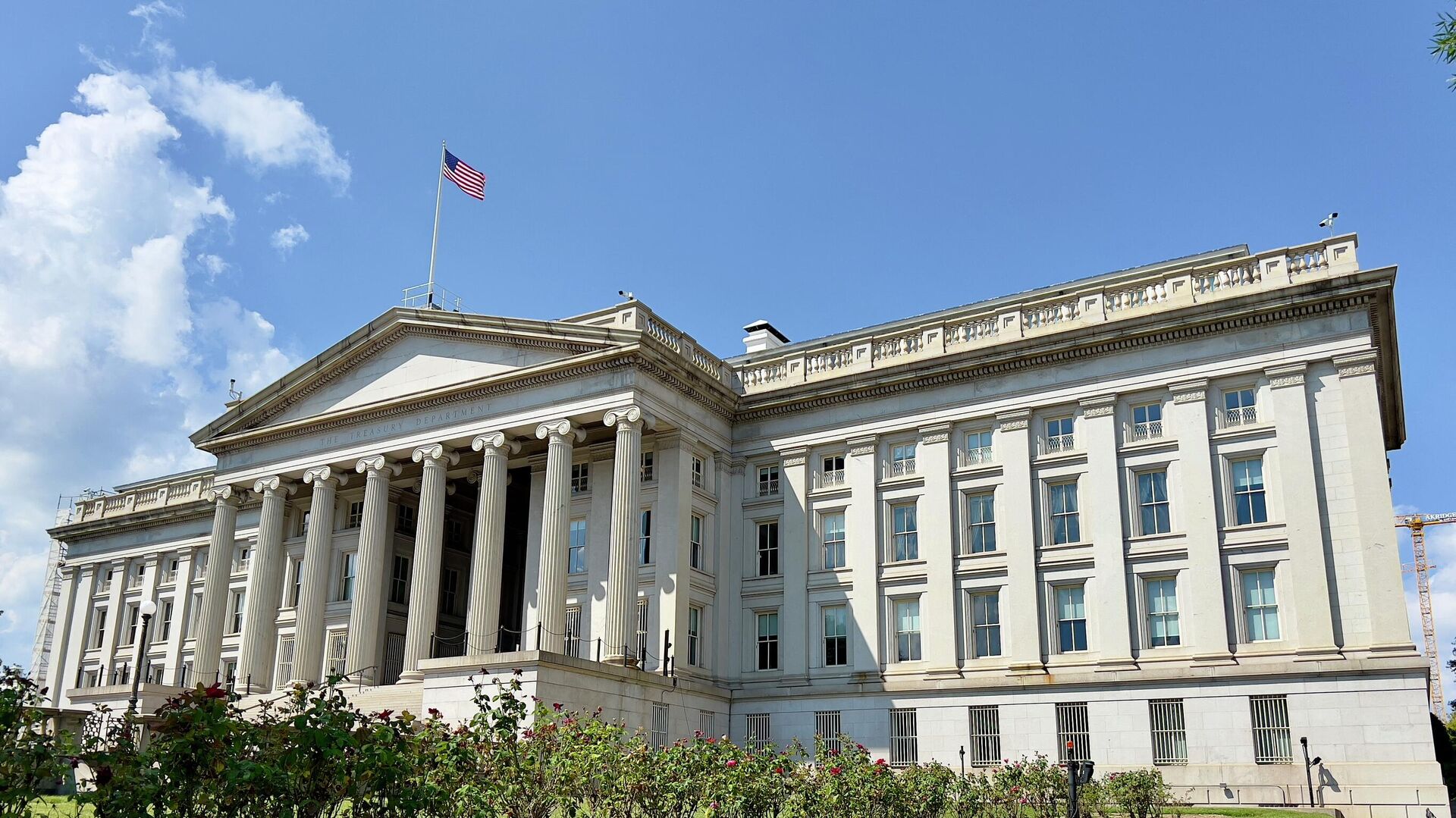 Здание министерства финансов США в Вашингтоне - Sputnik Узбекистан, 1920, 08.11.2022