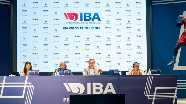Пресс-конференция с участием президента Международной ассоциации бокса (IBA) Умара Кремлёва состоялась в рамках проходящего в Иордании чемпионата Азии по боксу - Sputnik Узбекистан