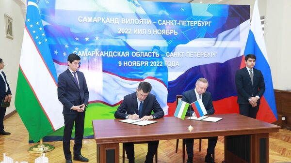 Samarkand posetila delegatsiya iz Sankt-Peterburga vo glave s gubernatorom Beglovim - Sputnik O‘zbekiston