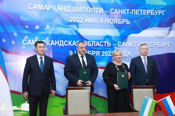 Самарканд посетила делегация из Санкт-Петербурга во главе с губернатором Бегловым - Sputnik Ўзбекистон