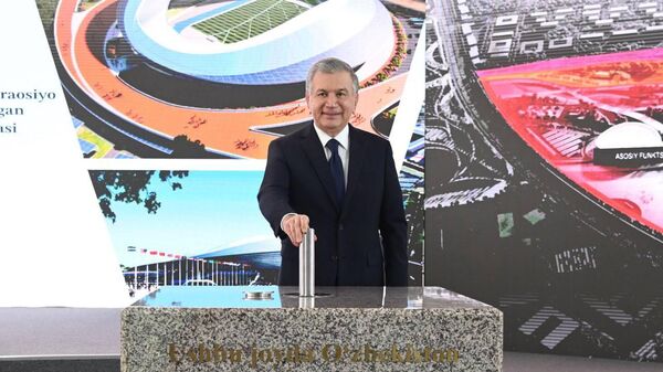 Президент Республики Узбекистан принял участие в церемонии закладки первого камня в строительство Олимпийского городка - Sputnik Узбекистан