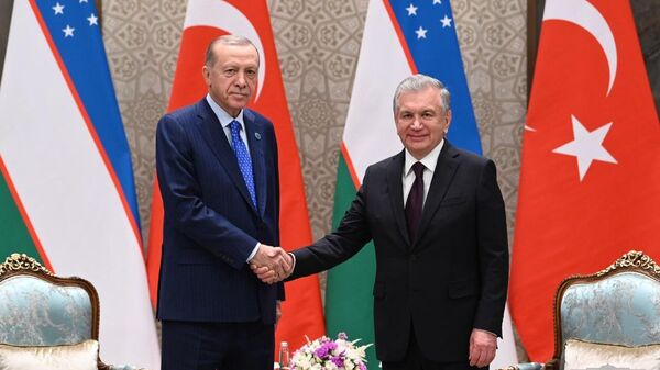 Шавкат Мирзиёев встретился с Таййипом Эрдоганом в Самарканде - Sputnik Узбекистан