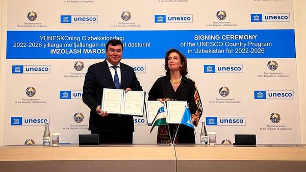 Podpisana gosudarstvennaya programma na 2022-2026 godы s YUNESKO - Sputnik Oʻzbekiston