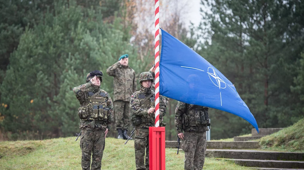Военнослужащие во время совместных учений НАТО Steadfast Jazz на полигоне в Польше. - Sputnik Ўзбекистон