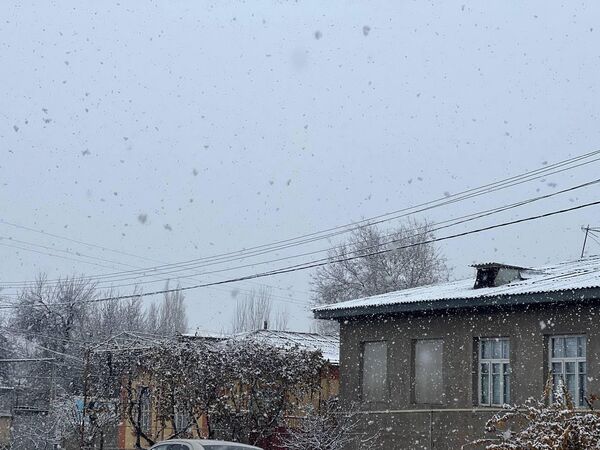 Sneg v Tashkente - Sputnik O‘zbekiston