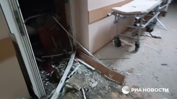 Posledstviya obstrela bolnisi v  Doneske - Sputnik O‘zbekiston