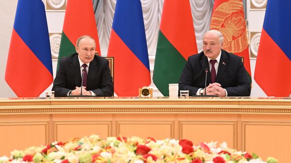 Рабочий визит президента РФ В. Путина в Белоруссию - Sputnik Ўзбекистон