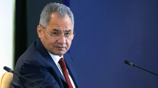 Министр обороны РФ Сергей Шойгу на совместном заседании Совета министров иностранных дел, Совета министров обороны и Комитета секретарей советов безопасности стран ОДКБ  - Sputnik Ўзбекистон