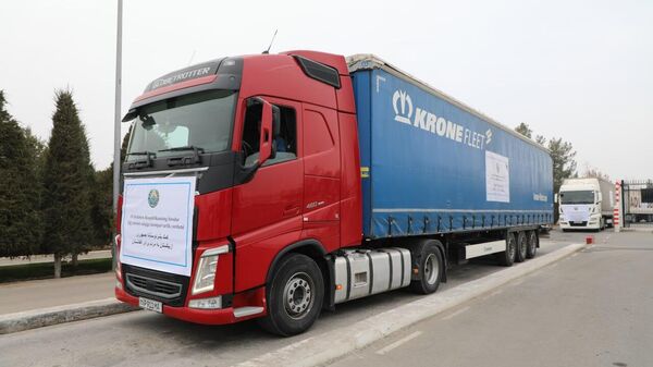 Узбекистан направил в Афганистан девять специальных грузовиков с гуманитарной помощью - Sputnik Узбекистан