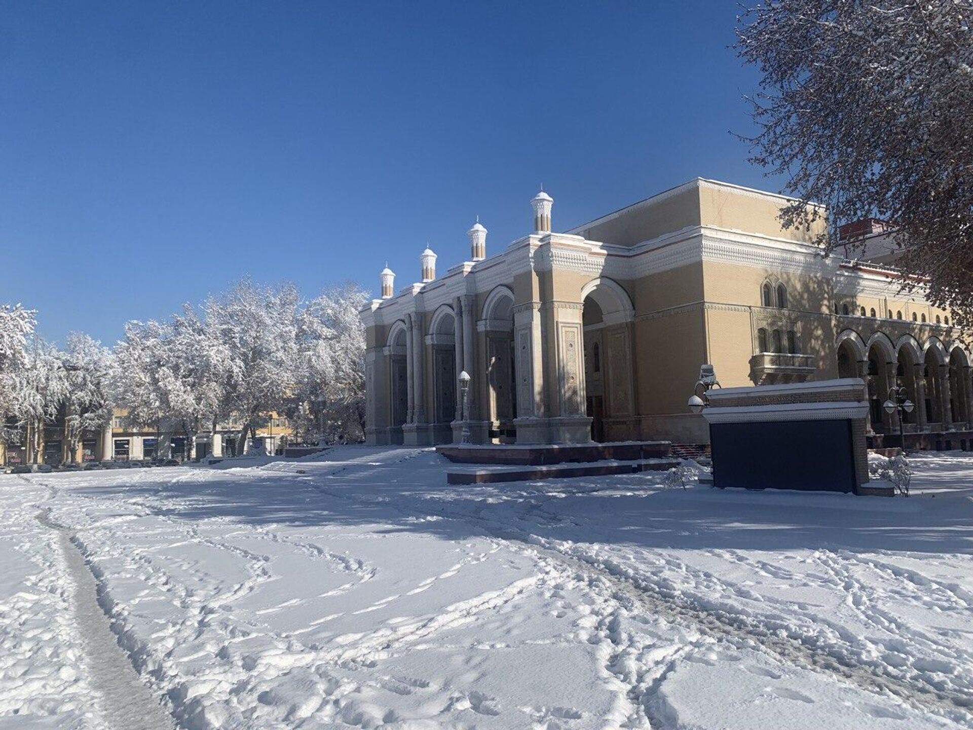 Солнечная морозная погода в Ташкенте.  - Sputnik Узбекистан, 1920, 31.03.2023