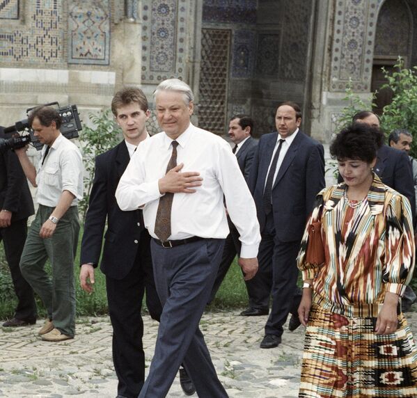 Первый визит Бориса Ельцина в Узбекистан. - Sputnik Узбекистан