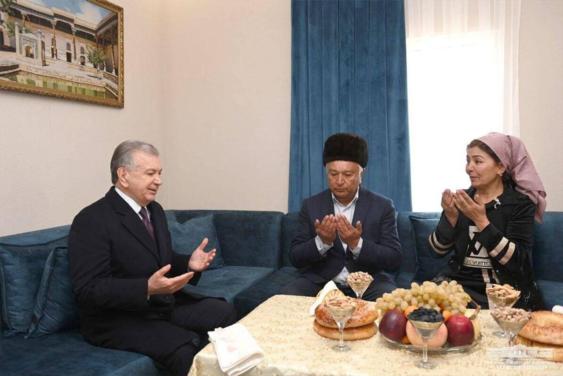 Prezident Shavkat Mirziyoyev pobival v maxalle Sadda-tagi v Andijanskom rayone. - Sputnik O‘zbekiston, 1920, 10.02.2023