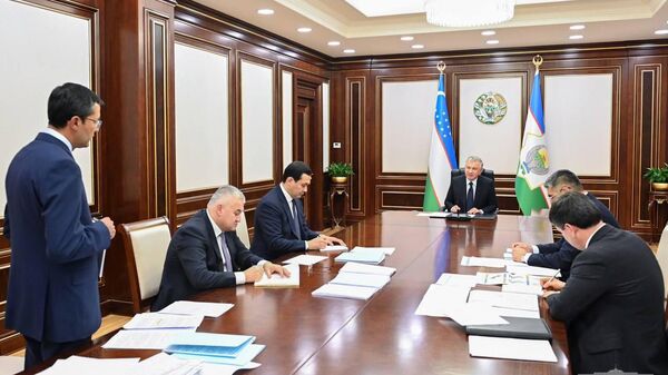При Шавкате Мирзиёеве состоялось совещание по вопросам снижения уровня инфляции в текущем году.  - Sputnik Узбекистан