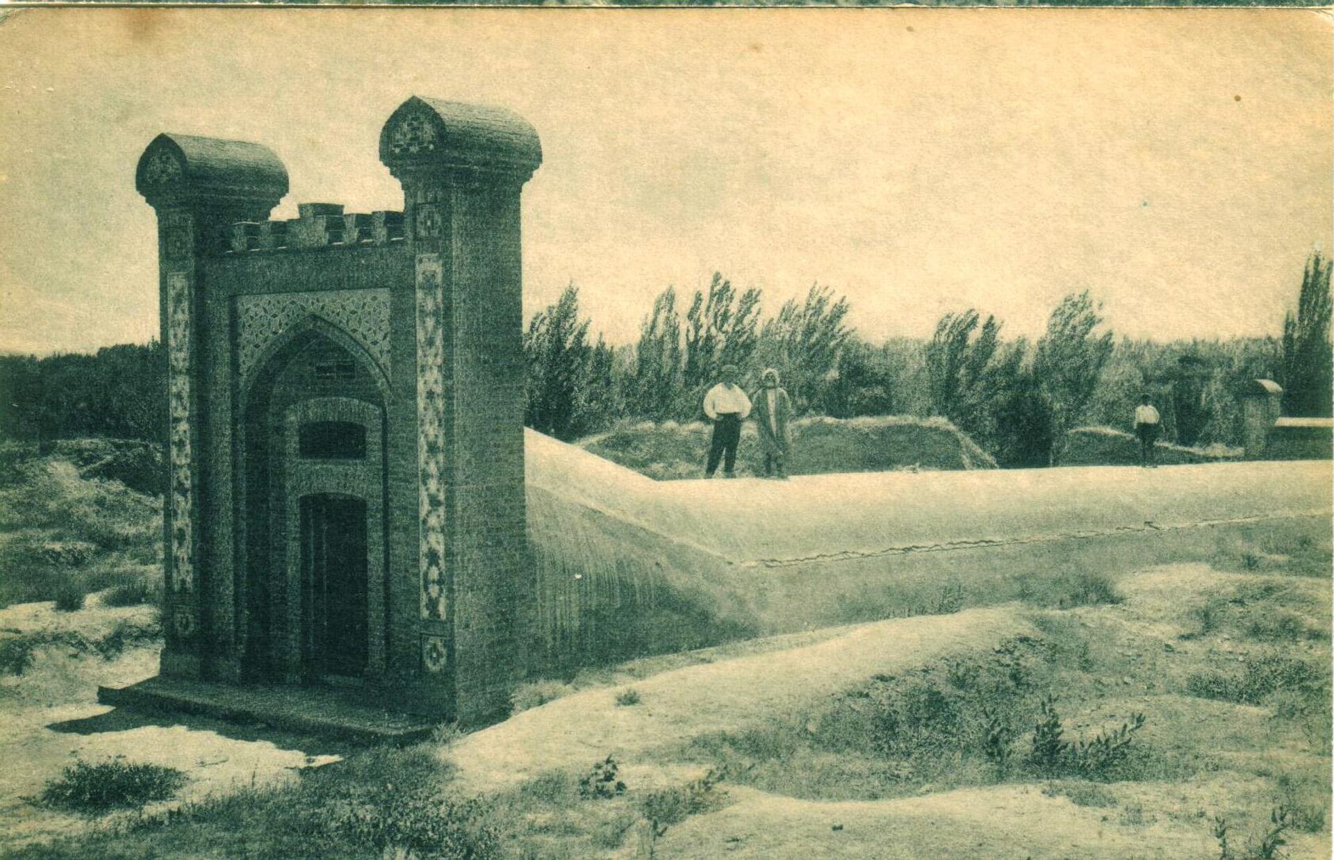 Vneshniy vid ostatkov observatorii Ulugbeka v Samarkande. 1929 god. - Sputnik O‘zbekiston, 1920, 06.03.2023