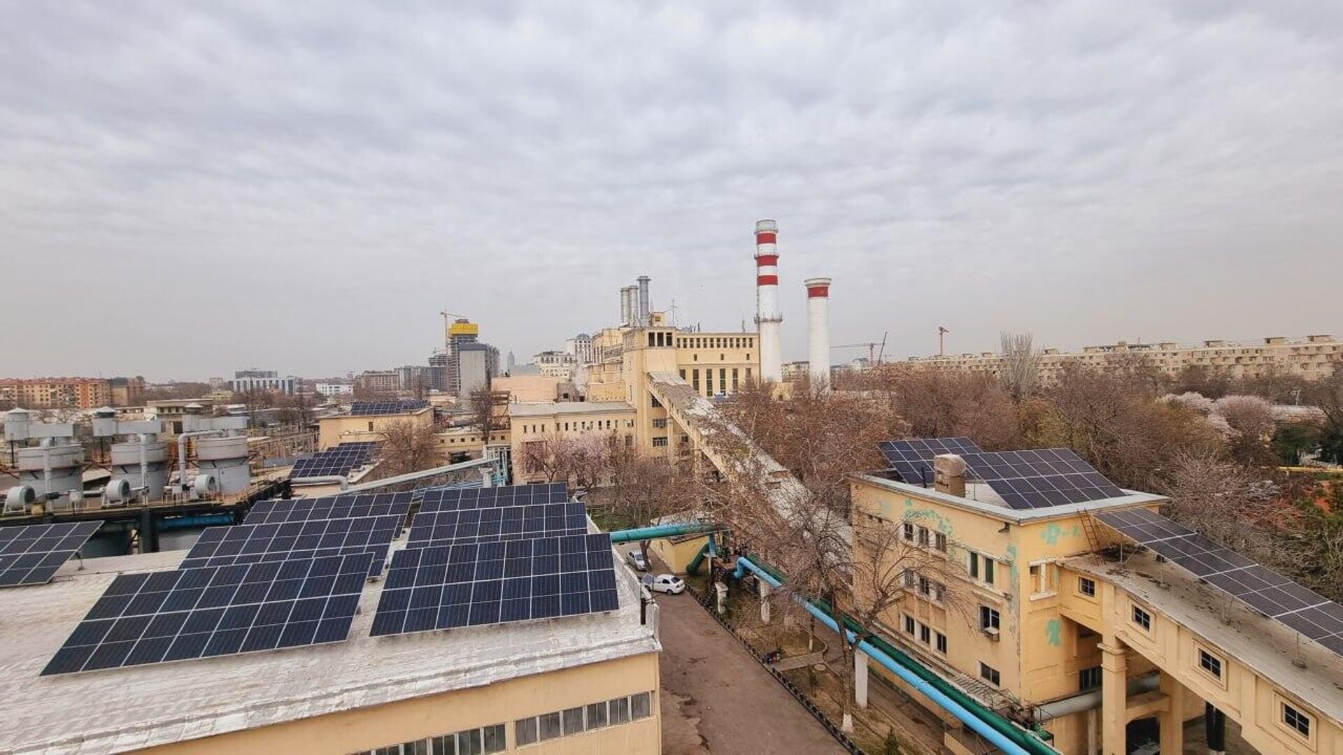 На Ташкентской ТЭЦ строится солнечная фотоэлектрическая станция - Sputnik Узбекистан, 1920, 11.03.2023