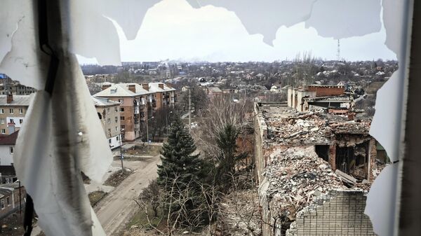 Вид города Артемовска 15 марта 2023 года. - Sputnik Ўзбекистон