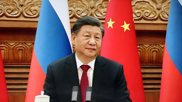Переговоры председателя КНР Си Цзиньпина с Президент РФ В. Путиным. - Sputnik Узбекистан