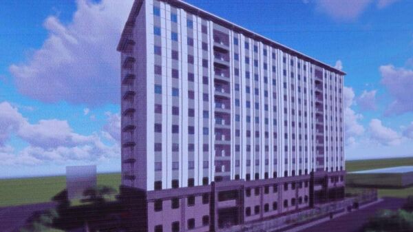 В Намангане началось строительство 12-этажного студенческого общежития. - Sputnik Узбекистан