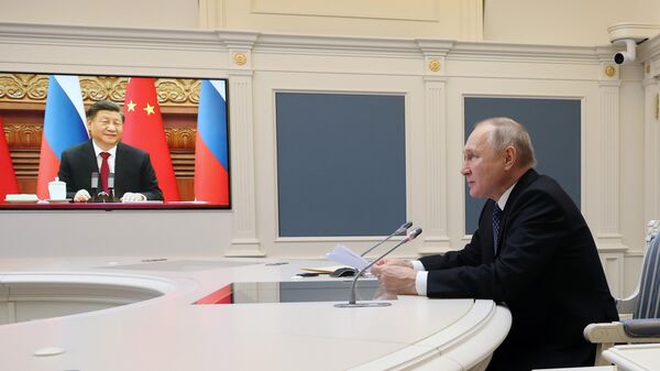 Президент РФ В. Путин провел переговоры с председателем КНР Си Цзиньпином - Sputnik Узбекистан