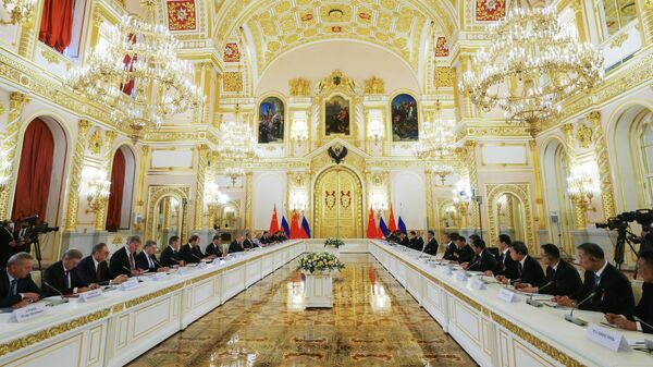 Встреча президента РФ В. Путина и председателя КНР Си Цзиньпина - Sputnik Узбекистан
