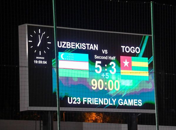 Футболисты Узбекистана победили команду Того - Sputnik Ўзбекистон