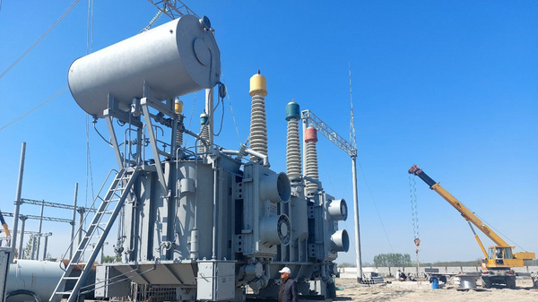 В Андижанской области ведется строительство новой высоковольтной линии электропередачи и подстанции - Sputnik Узбекистан