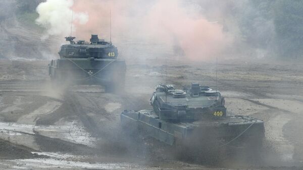 Germaniyaning Leopard 2 A6 tanklari. Arxiv surat - Sputnik O‘zbekiston